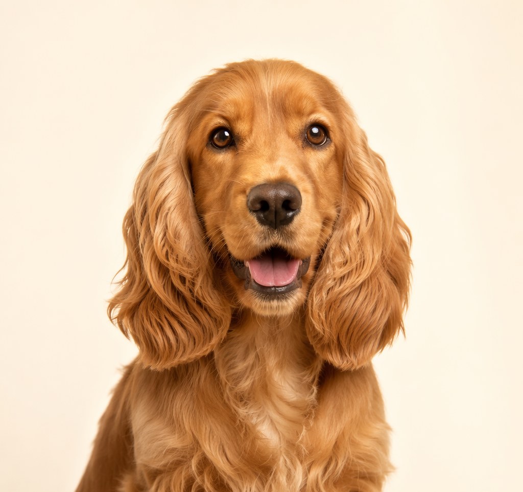 Cocker spaniel on a cream background — UK dog health guides